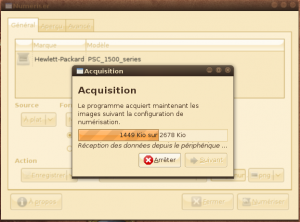 Phase de numérisation